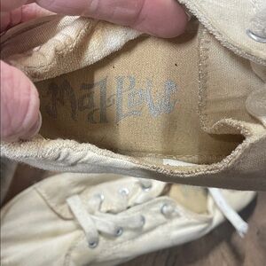 Mad Love Beige Canvas Shoes
